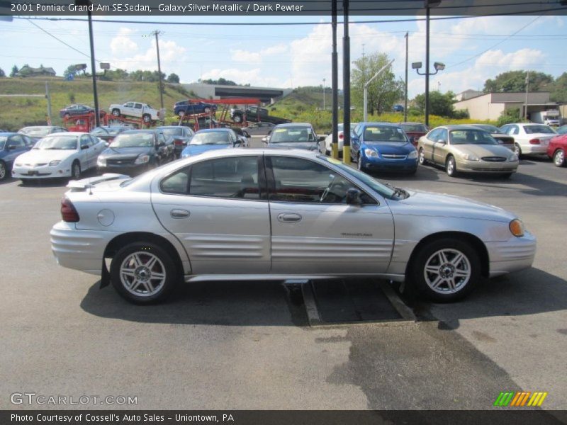 Galaxy Silver Metallic / Dark Pewter 2001 Pontiac Grand Am SE Sedan