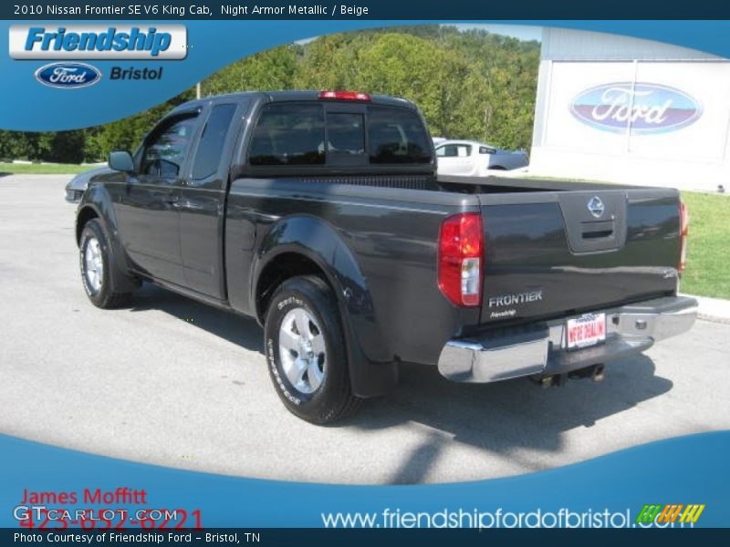 Night Armor Metallic / Beige 2010 Nissan Frontier SE V6 King Cab