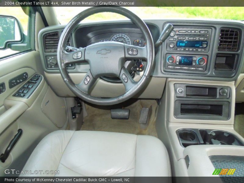 Silver Birch Metallic / Gray/Dark Charcoal 2004 Chevrolet Tahoe LT 4x4