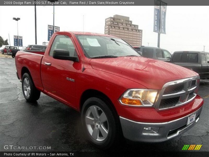 Flame Red / Dark Slate/Medium Graystone 2009 Dodge Ram 1500 SLT Regular Cab