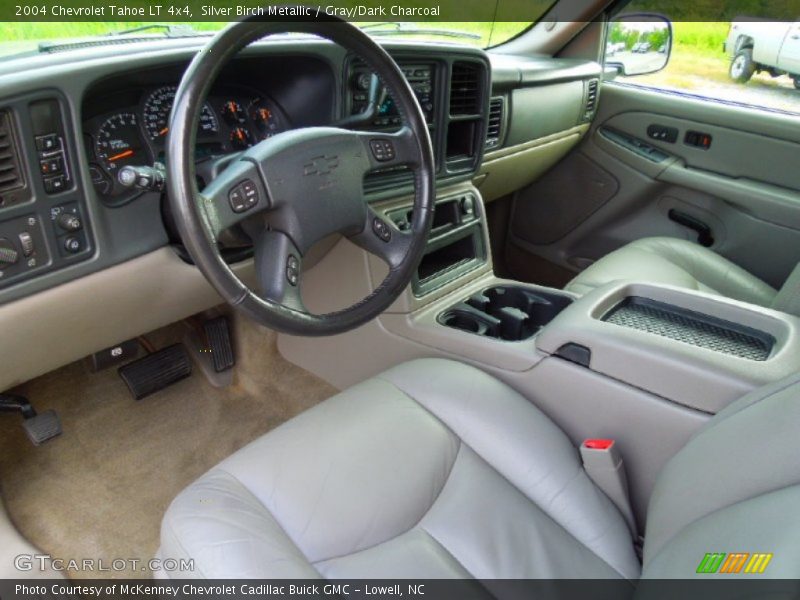 Silver Birch Metallic / Gray/Dark Charcoal 2004 Chevrolet Tahoe LT 4x4