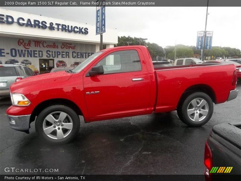 Flame Red / Dark Slate/Medium Graystone 2009 Dodge Ram 1500 SLT Regular Cab