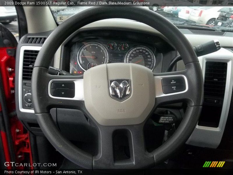 Flame Red / Dark Slate/Medium Graystone 2009 Dodge Ram 1500 SLT Regular Cab