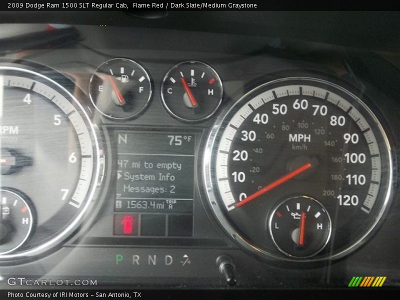 Flame Red / Dark Slate/Medium Graystone 2009 Dodge Ram 1500 SLT Regular Cab
