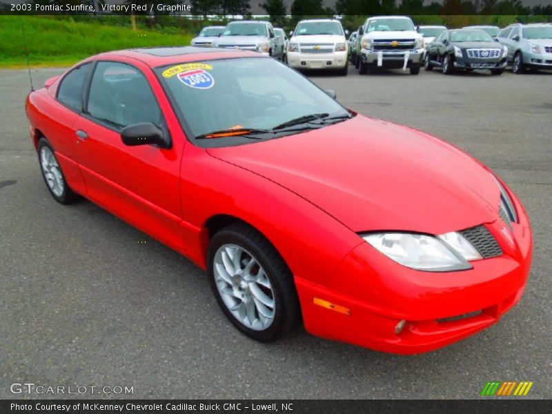 Victory Red / Graphite 2003 Pontiac Sunfire