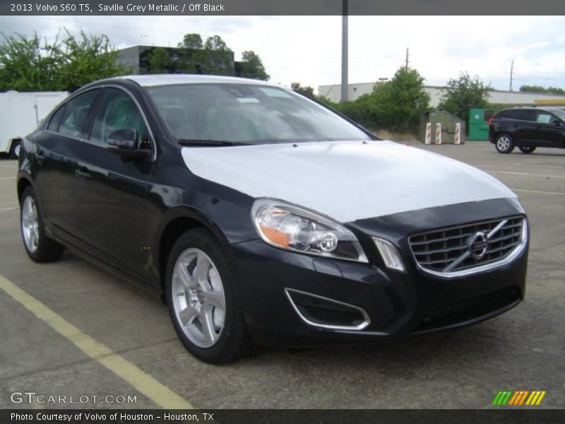 Saville Grey Metallic / Off Black 2013 Volvo S60 T5