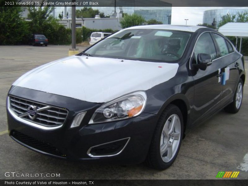 Saville Grey Metallic / Off Black 2013 Volvo S60 T5
