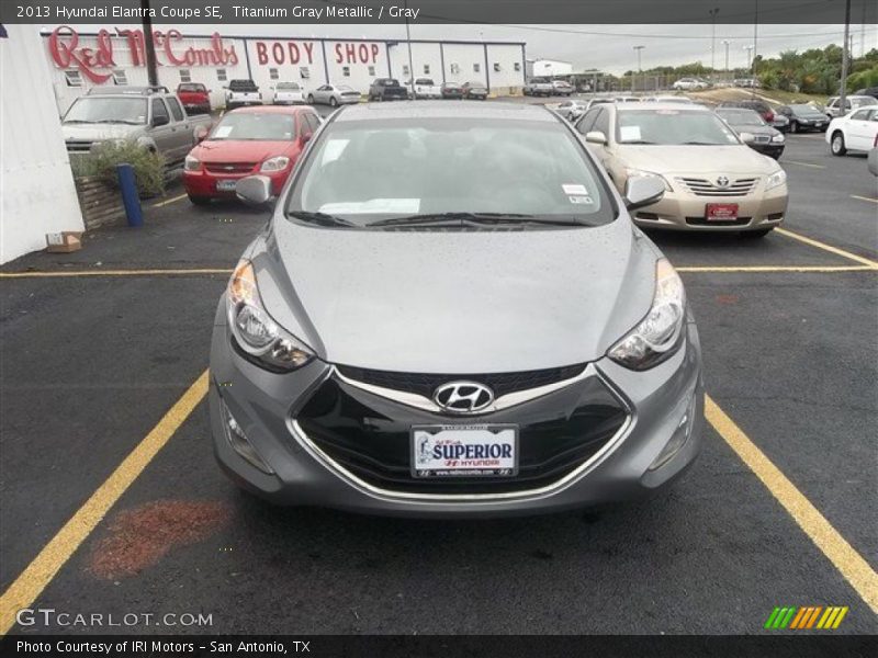 Titanium Gray Metallic / Gray 2013 Hyundai Elantra Coupe SE