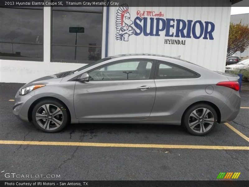 Titanium Gray Metallic / Gray 2013 Hyundai Elantra Coupe SE