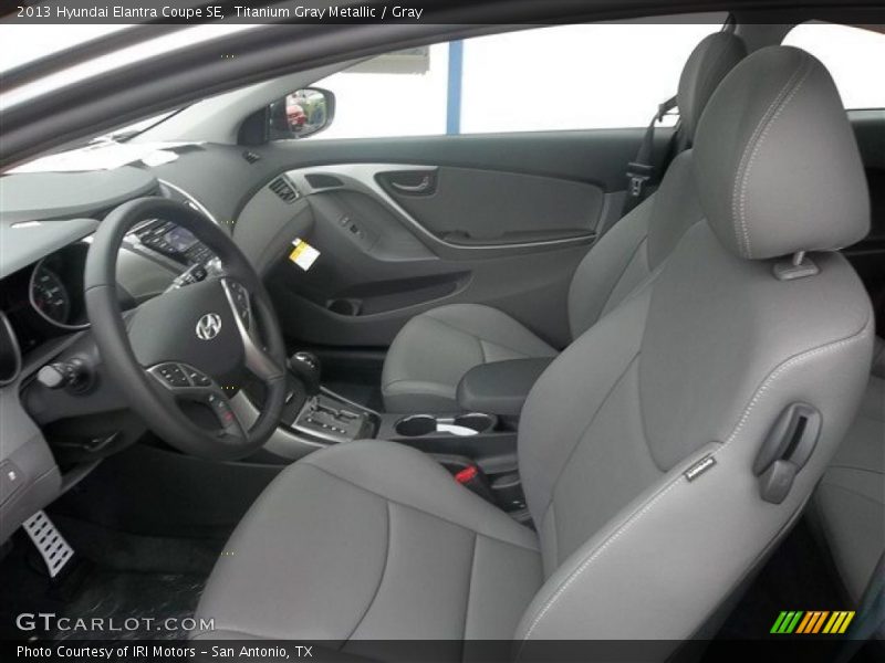 Titanium Gray Metallic / Gray 2013 Hyundai Elantra Coupe SE