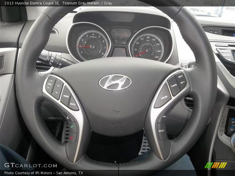 Titanium Gray Metallic / Gray 2013 Hyundai Elantra Coupe SE