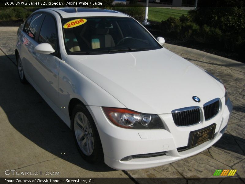 Alpine White / Beige 2006 BMW 3 Series 325xi Sedan