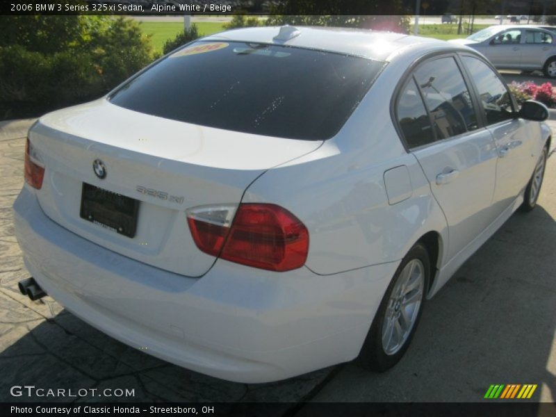 Alpine White / Beige 2006 BMW 3 Series 325xi Sedan