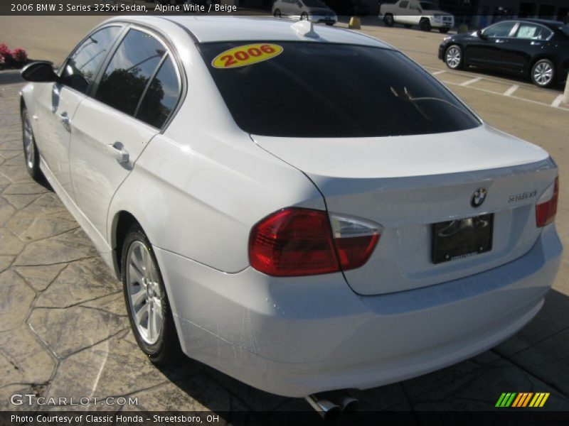 Alpine White / Beige 2006 BMW 3 Series 325xi Sedan