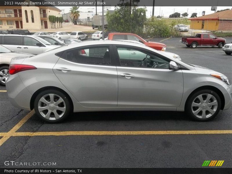 Shimmering Air Silver / Black 2013 Hyundai Elantra Limited
