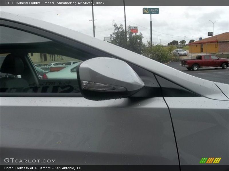 Shimmering Air Silver / Black 2013 Hyundai Elantra Limited