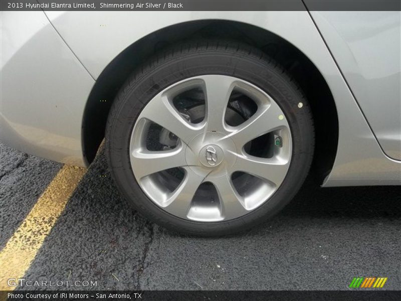Shimmering Air Silver / Black 2013 Hyundai Elantra Limited