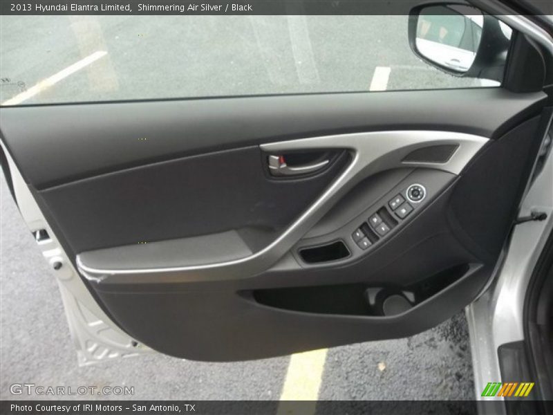 Shimmering Air Silver / Black 2013 Hyundai Elantra Limited