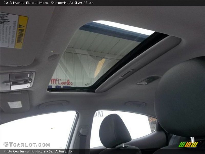 Shimmering Air Silver / Black 2013 Hyundai Elantra Limited