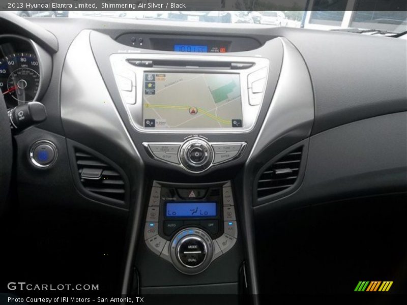 Shimmering Air Silver / Black 2013 Hyundai Elantra Limited