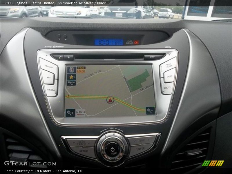 Shimmering Air Silver / Black 2013 Hyundai Elantra Limited