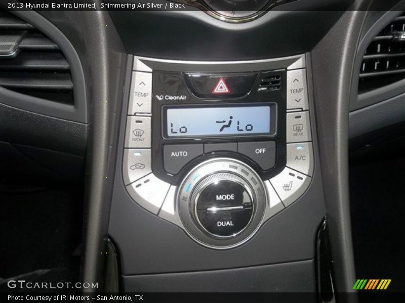 Shimmering Air Silver / Black 2013 Hyundai Elantra Limited