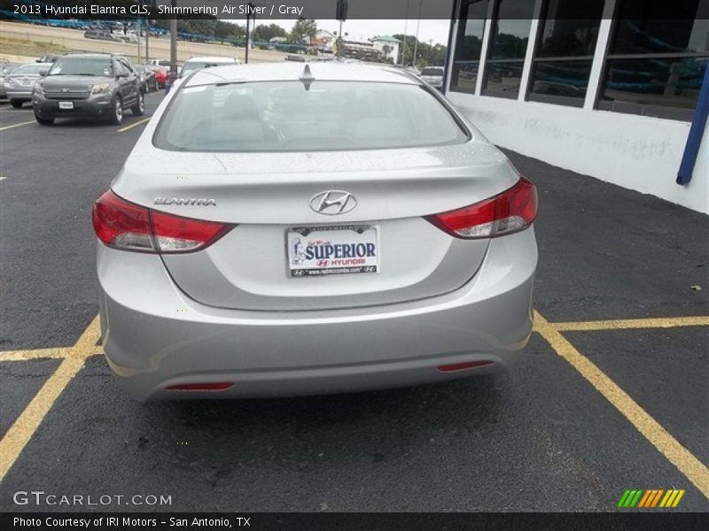 Shimmering Air Silver / Gray 2013 Hyundai Elantra GLS