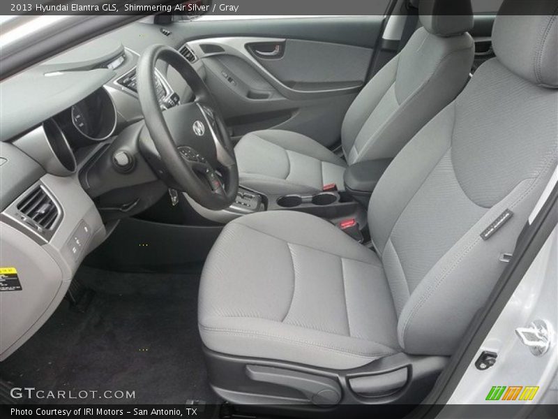 Shimmering Air Silver / Gray 2013 Hyundai Elantra GLS