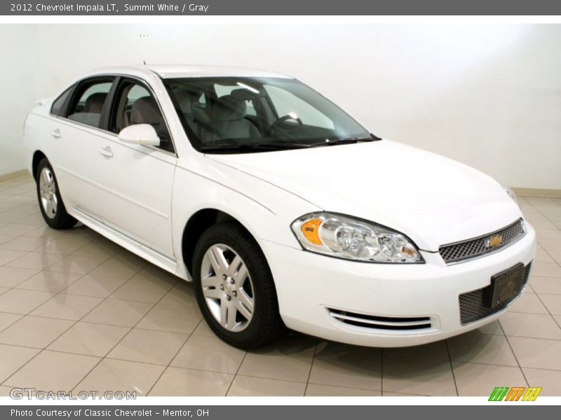 Summit White / Gray 2012 Chevrolet Impala LT