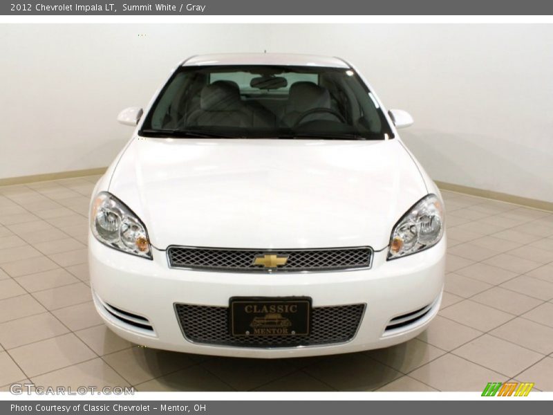 Summit White / Gray 2012 Chevrolet Impala LT