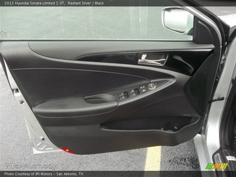 Radiant Silver / Black 2013 Hyundai Sonata Limited 2.0T