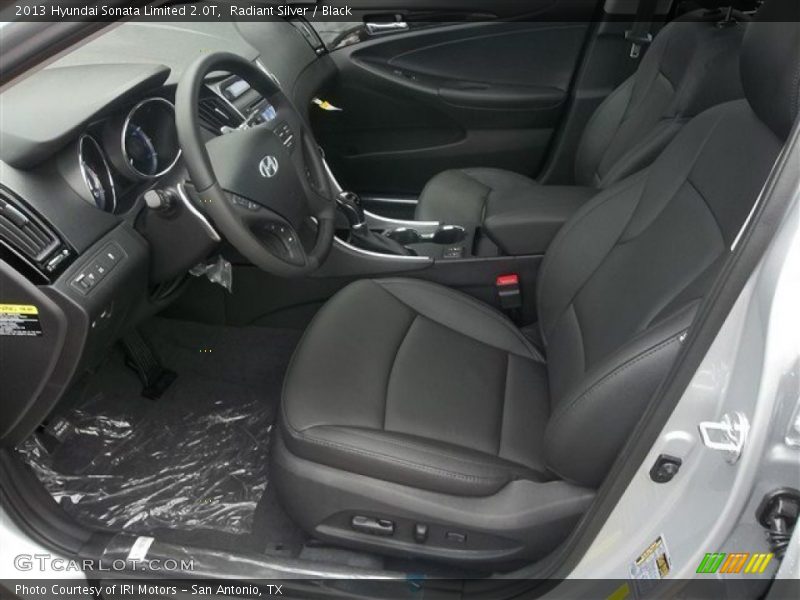 Radiant Silver / Black 2013 Hyundai Sonata Limited 2.0T