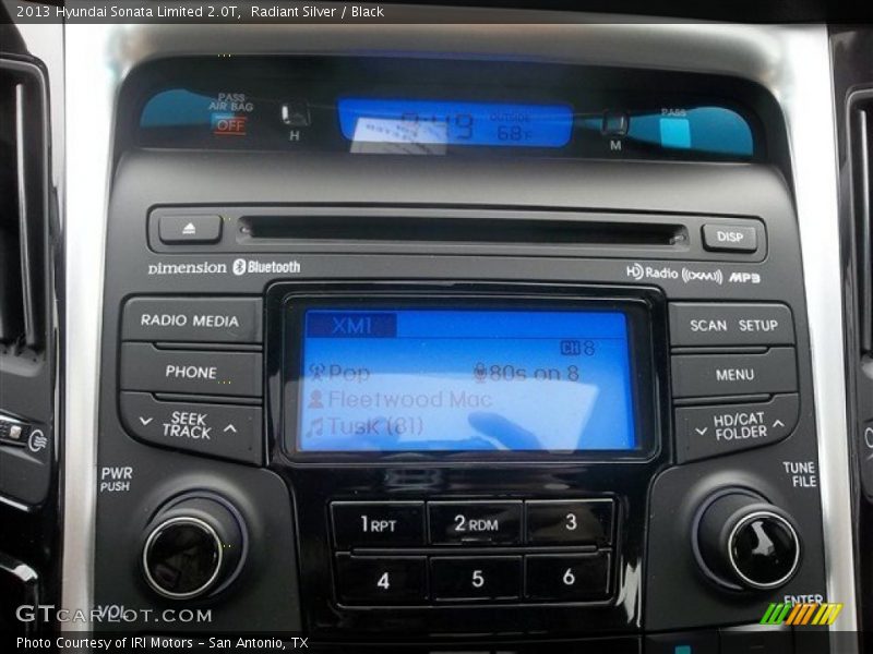 Radiant Silver / Black 2013 Hyundai Sonata Limited 2.0T