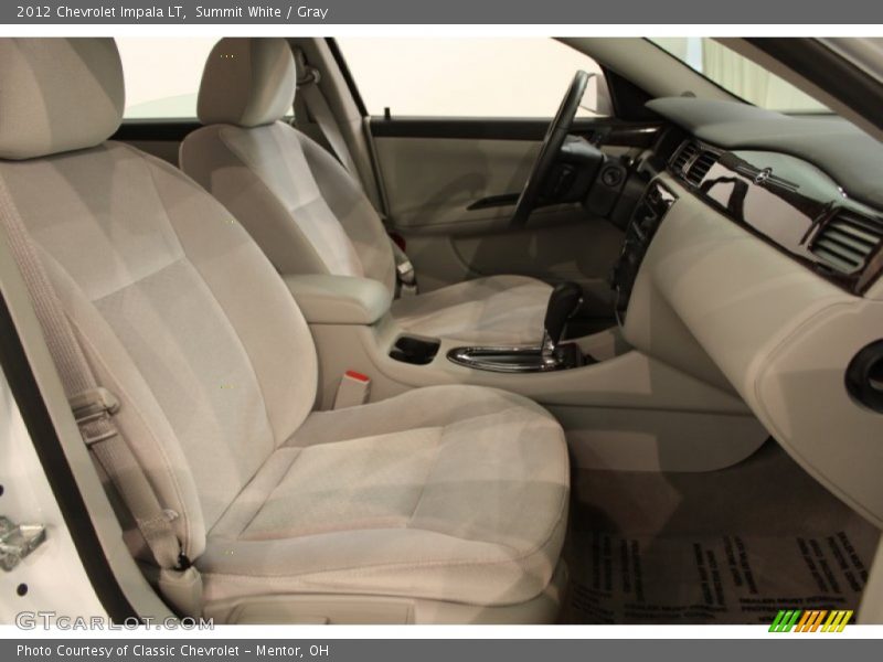 Summit White / Gray 2012 Chevrolet Impala LT