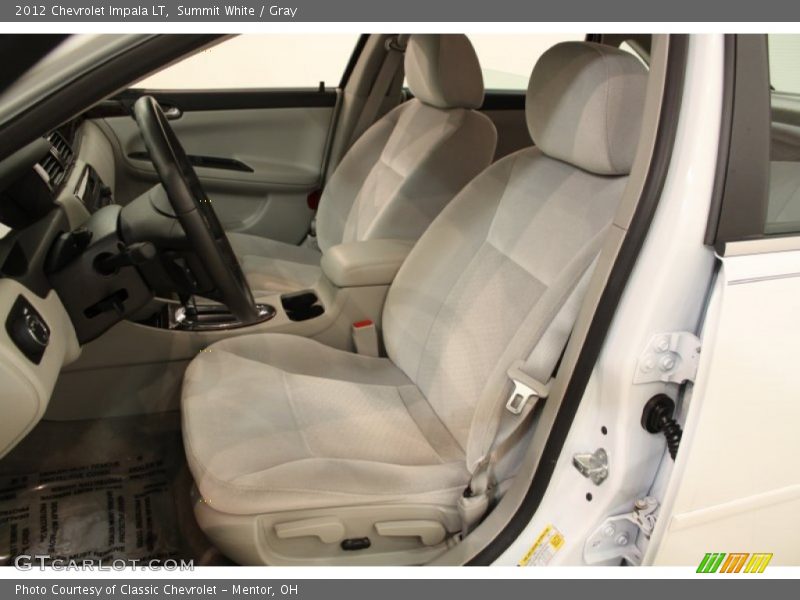 Summit White / Gray 2012 Chevrolet Impala LT