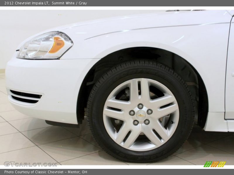 Summit White / Gray 2012 Chevrolet Impala LT