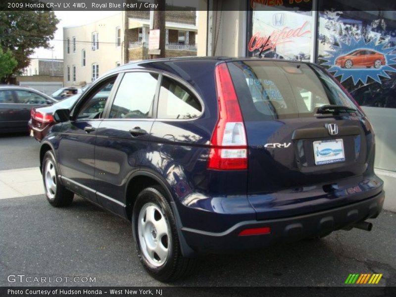 Royal Blue Pearl / Gray 2009 Honda CR-V LX 4WD