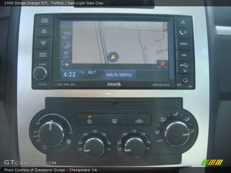 Controls of 2008 Charger R/T