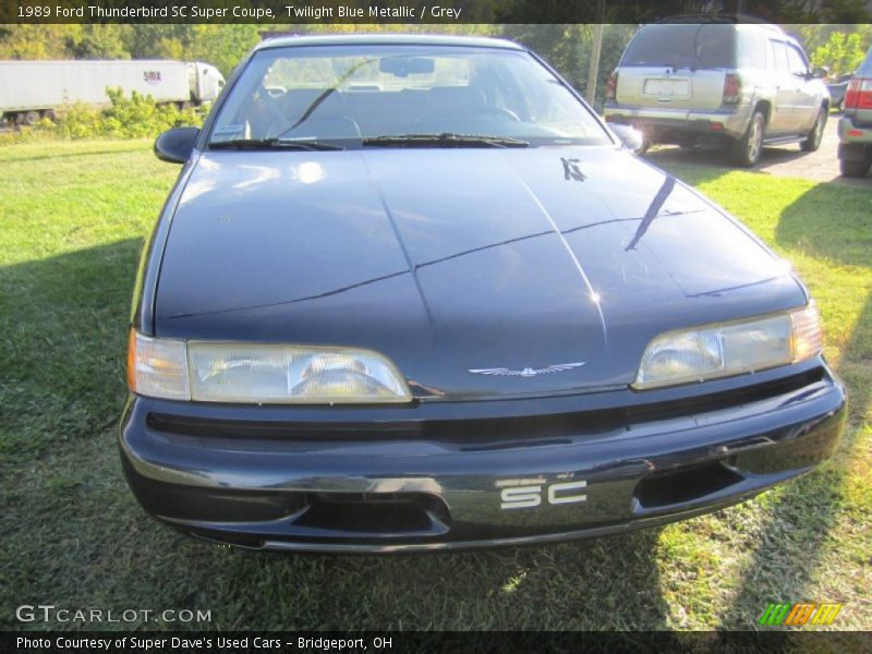 Twilight Blue Metallic / Grey 1989 Ford Thunderbird SC Super Coupe