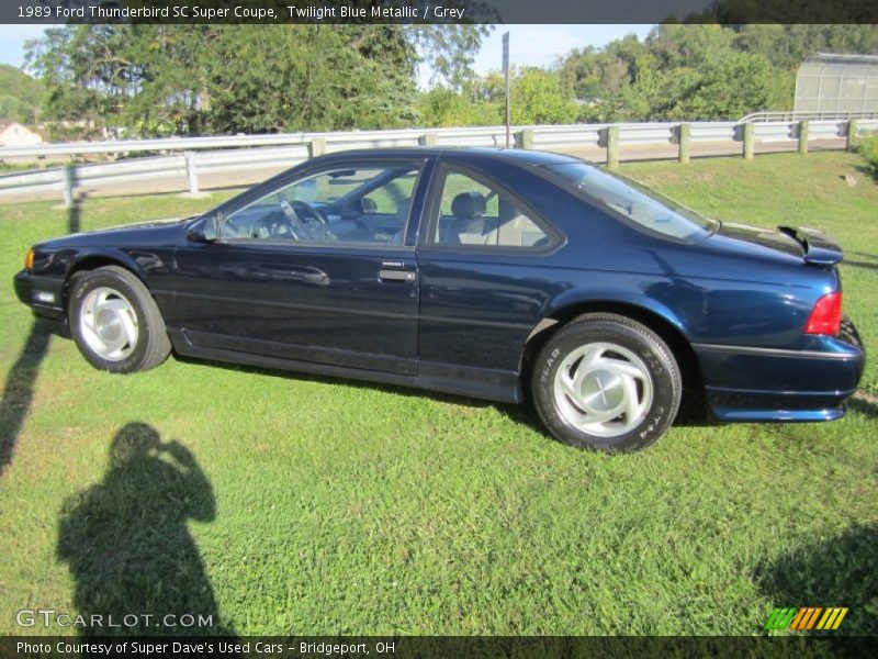 Twilight Blue Metallic / Grey 1989 Ford Thunderbird SC Super Coupe