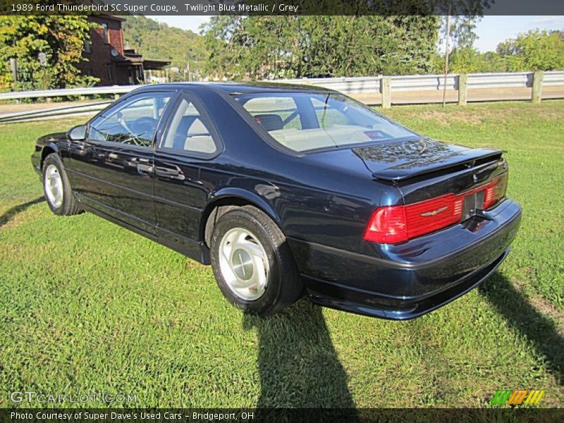 Twilight Blue Metallic / Grey 1989 Ford Thunderbird SC Super Coupe
