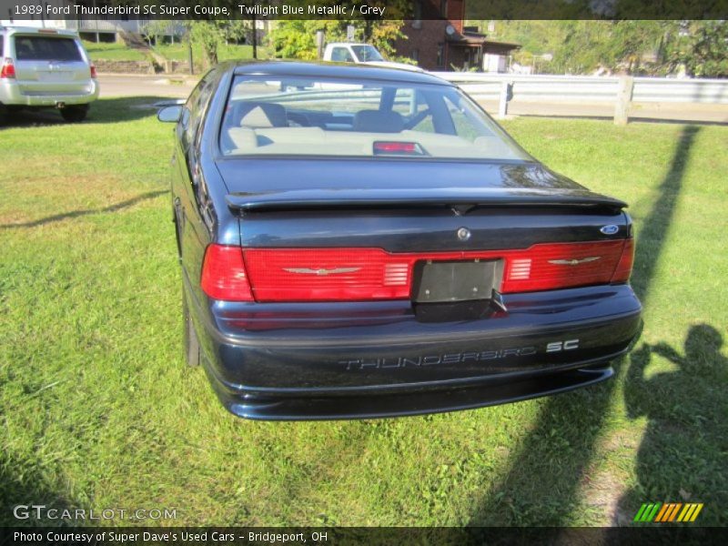 Twilight Blue Metallic / Grey 1989 Ford Thunderbird SC Super Coupe