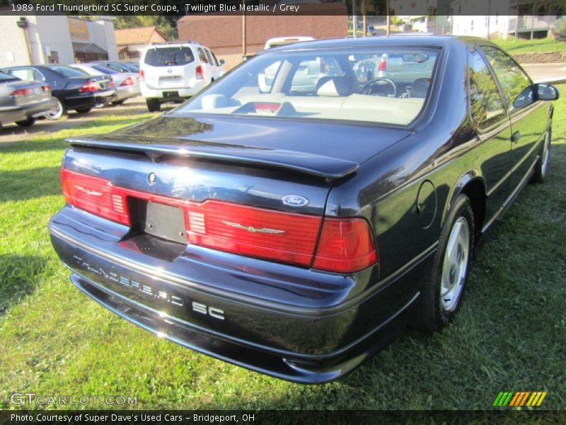 Twilight Blue Metallic / Grey 1989 Ford Thunderbird SC Super Coupe