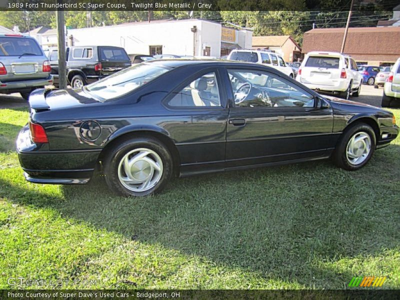 Twilight Blue Metallic / Grey 1989 Ford Thunderbird SC Super Coupe