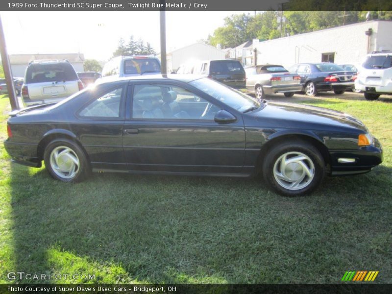 Twilight Blue Metallic / Grey 1989 Ford Thunderbird SC Super Coupe
