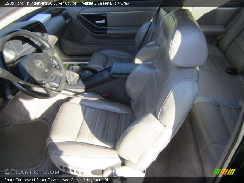 Twilight Blue Metallic / Grey 1989 Ford Thunderbird SC Super Coupe