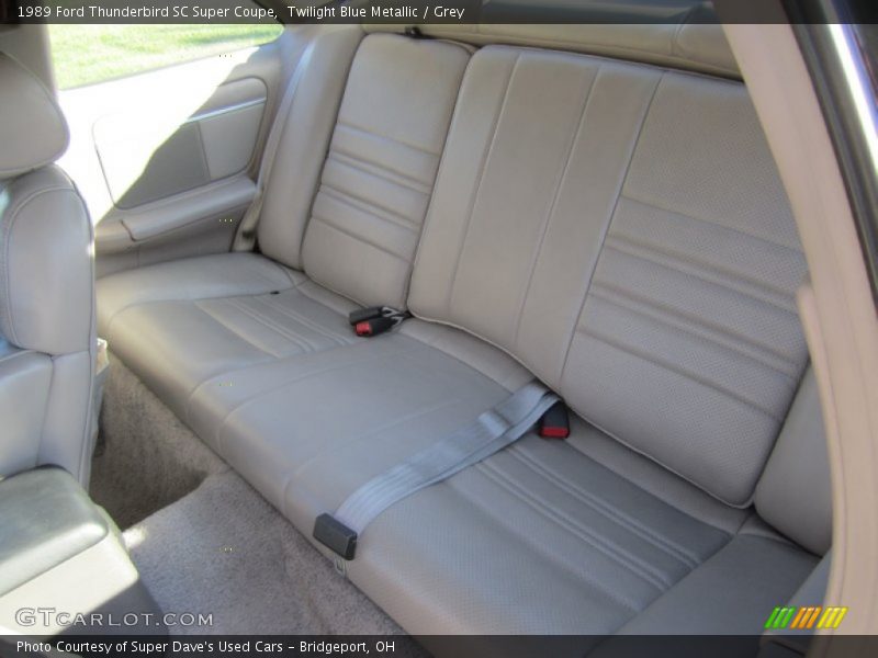 Rear Seat of 1989 Thunderbird SC Super Coupe