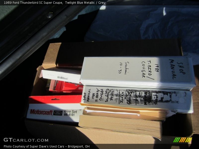 Twilight Blue Metallic / Grey 1989 Ford Thunderbird SC Super Coupe