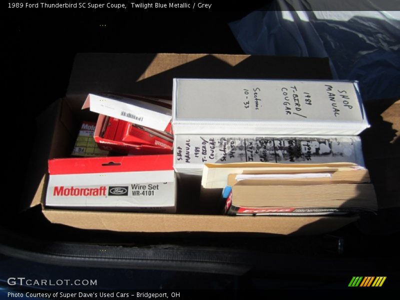 Twilight Blue Metallic / Grey 1989 Ford Thunderbird SC Super Coupe