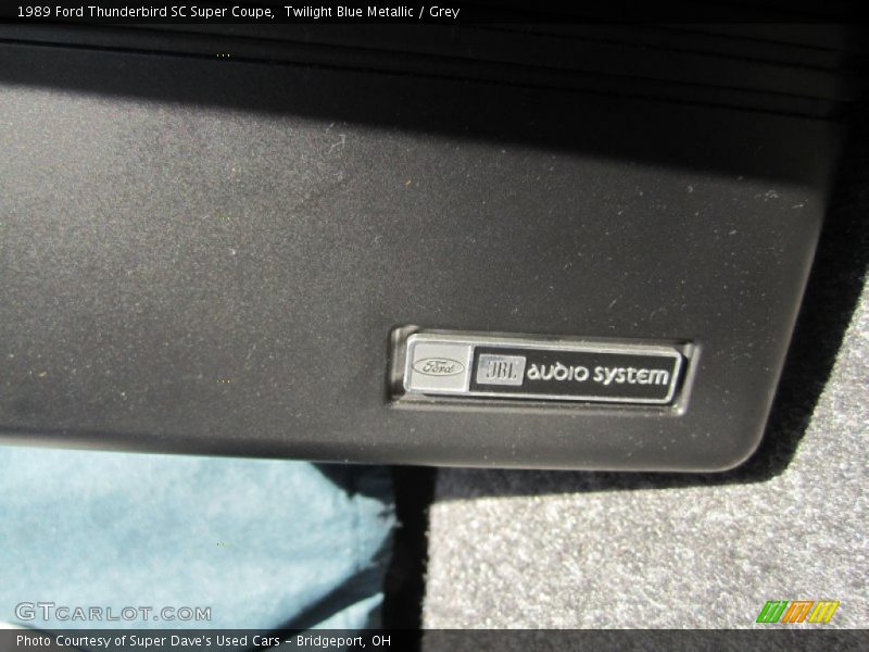 Twilight Blue Metallic / Grey 1989 Ford Thunderbird SC Super Coupe